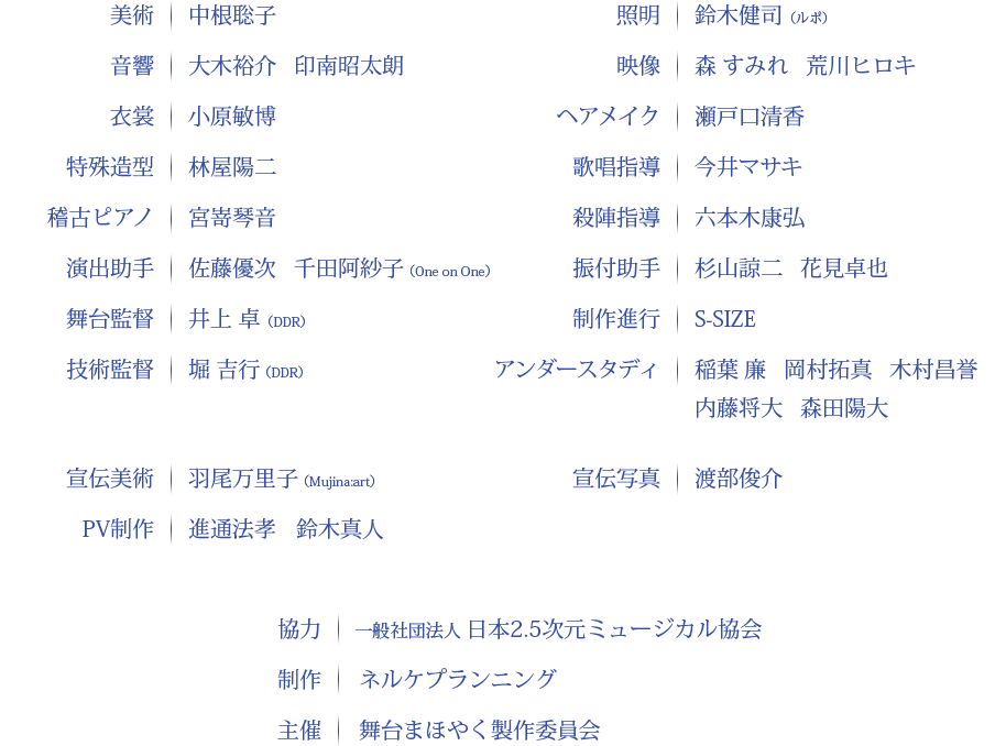 スタッフリスト