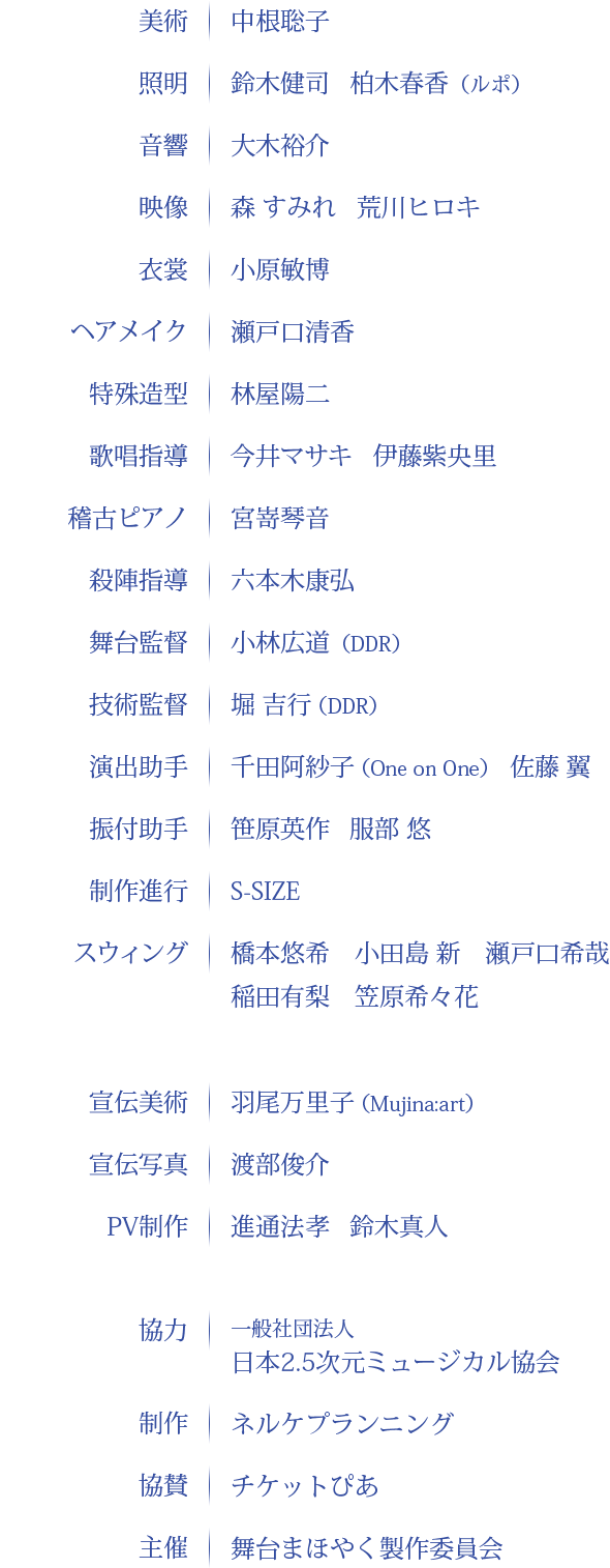 スタッフリスト