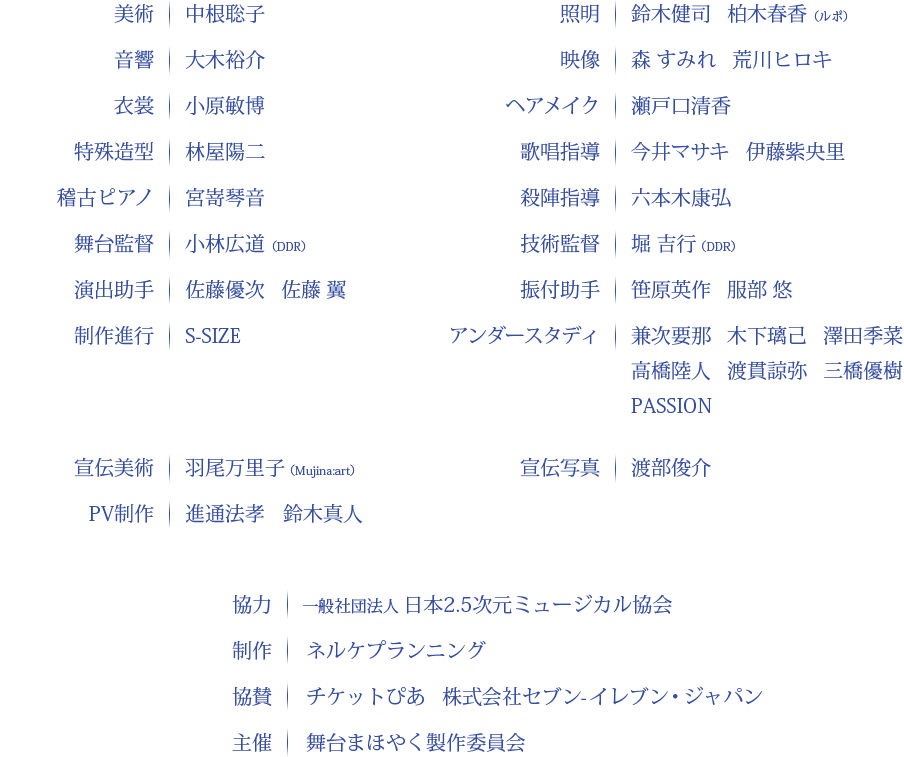 スタッフリスト