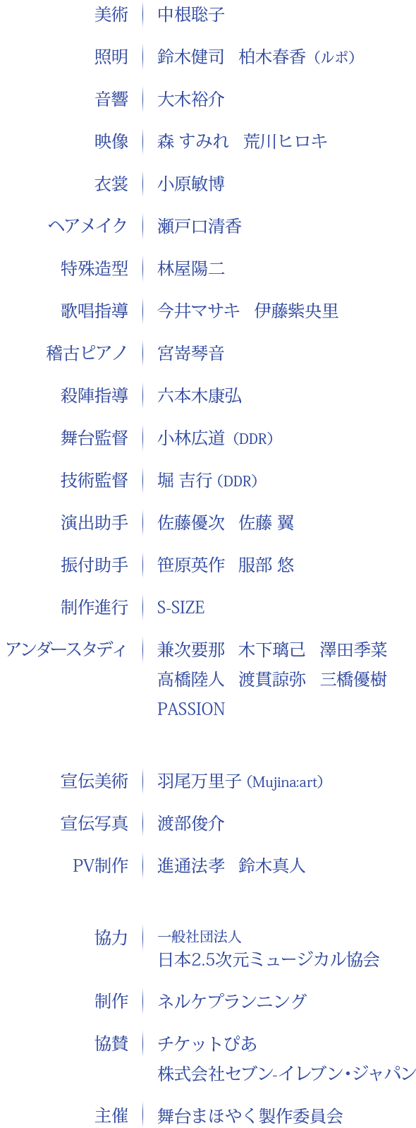 スタッフリスト