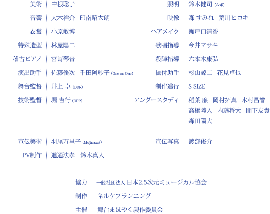 スタッフリスト